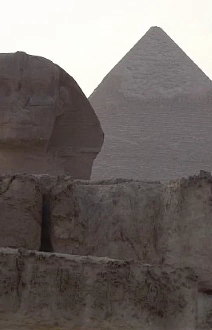 The Sphinx and the Pyramid of Khafre, Giza