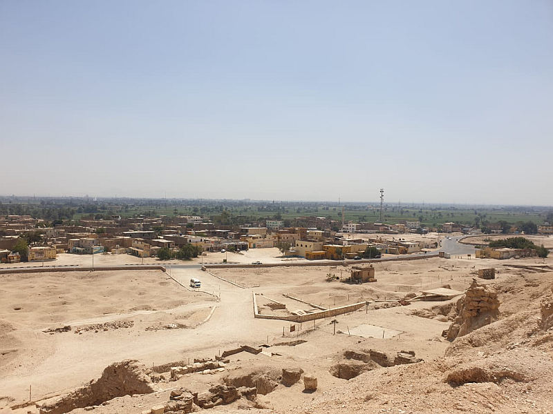 Looking East from Dra Abu el-Naga